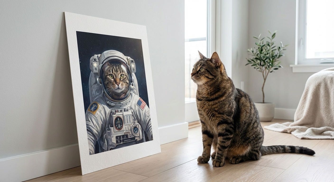 Sarah M. with their portrait